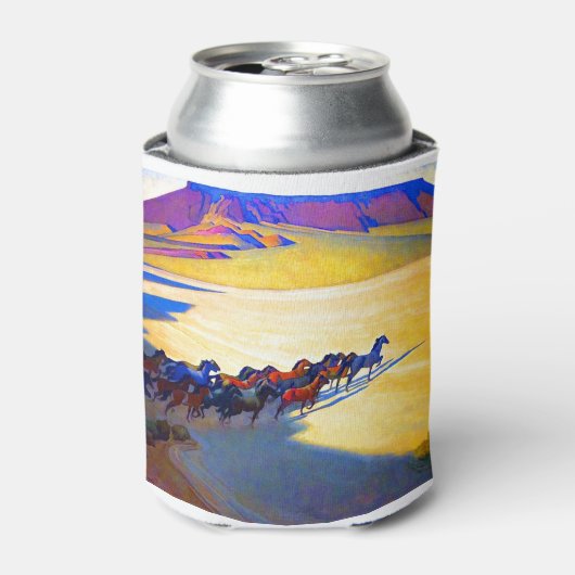 Rafraîchisseur Pour Canette Chevaux sauvages Maynard Dixon (Can devant)