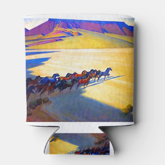 Rafraîchisseur Pour Canette Chevaux sauvages Maynard Dixon (Dos)