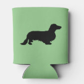 Rafraîchisseur Pour Canette Cheveux longs Dachshund - Silhouette 1 (Dos)