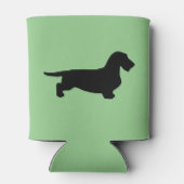 Rafraîchisseur Pour Canette Cheveux ronds Dachshund - Silhouette 1 (Dos)