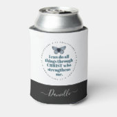 Rafraîchisseur Pour Canette Chic Bible Verse Philippians Blue Butterfly Nom (Can Dos)