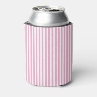 Rafraîchisseur Pour Canette Chic Classique Mignon Rayures Verticales Roses et