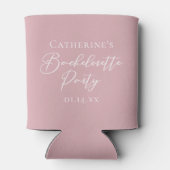 Rafraîchisseur Pour Canette Chic Dusty Rose Pink Bachelorette Party Custom (Dos)