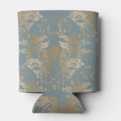 Rafraîchisseur Pour Canette Chic Elegant Gold Damask Roses (Dos)