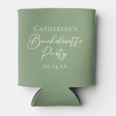 Rafraîchisseur Pour Canette Chic Sage Green Bachelorette Party Personalized (Devant)