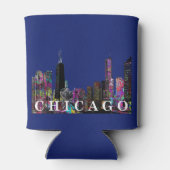 Rafraîchisseur Pour Canette Chicago, Illinois en graffiti (Dos)