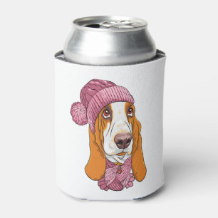 Rafraîchisseur Pour Canette chien Basset Hound race en tricot casquette