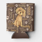 Rafraîchisseur Pour Canette Chien Brown personnalisé (Devant)