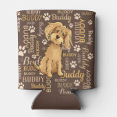 Rafraîchisseur Pour Canette Chien Brown personnalisé (Dos)