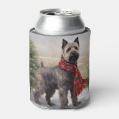 Rafraîchisseur Pour Canette Chien de Chesapeake à Noël de neige (Can devant)