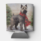 Rafraîchisseur Pour Canette Chien de Chesapeake à Noël de neige (Dos)