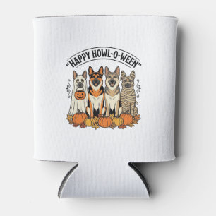 Rafraîchisseur Pour Canette Chien de Halloween Joyeux Howl-O-Ween Vintage Berg