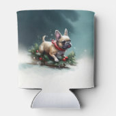 Rafraîchisseur Pour Canette Chien de Noël neige hiver (Dos)