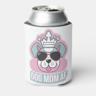 Rafraîchisseur Pour Canette Chien Maman AF - Drôle Chien Maman Design