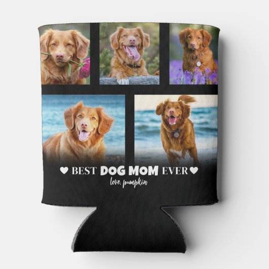 Rafraîchisseur Pour Canette Chien Maman Pet Photo (Dos)