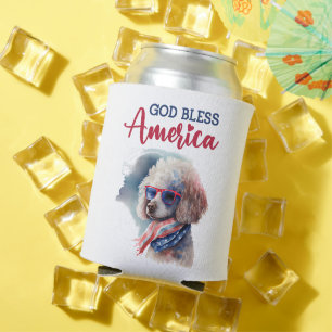 Rafraîchisseur Pour Canette Chien patriote-Caniche