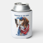 Rafraîchisseur Pour Canette Chien patriotique 4 juillet (Can Dos)