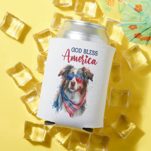 Rafraîchisseur Pour Canette Chien Patriotique-Bergers Australien