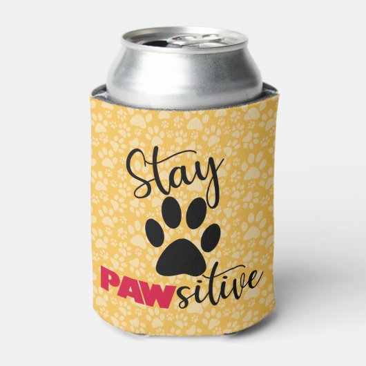 Rafraîchisseur Pour Canette Chien Paw Motivation Pun (Can devant)