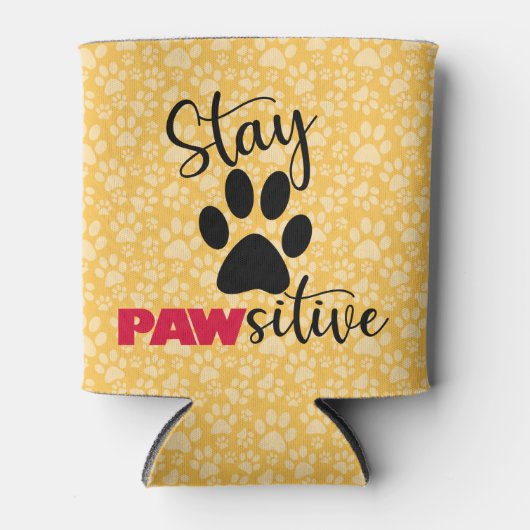 Rafraîchisseur Pour Canette Chien Paw Motivation Pun (Devant)