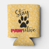 Rafraîchisseur Pour Canette Chien Paw Motivation Pun (Dos)