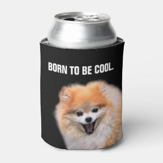 Rafraîchisseur Pour Canette Chien Poméranien mignon riant