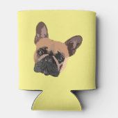 Rafraîchisseur Pour Canette Chien-taureau français Abstrait peut refroidir (Dos)