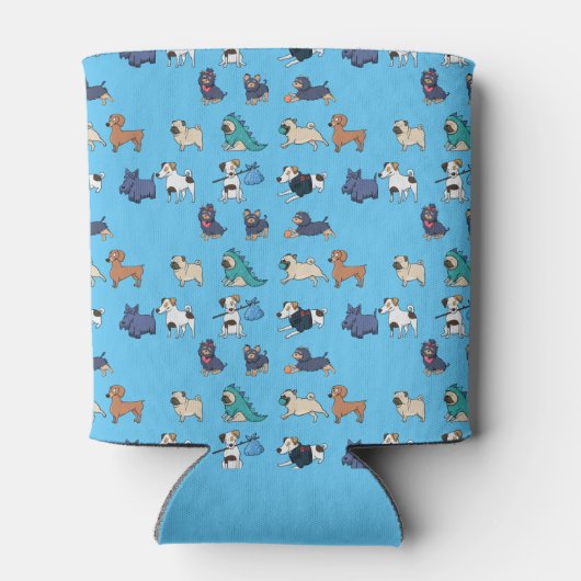 Rafraîchisseur Pour Canette Chiens joyeux et drôles Partout (Dos)