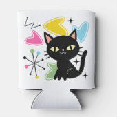 Rafraîchisseur Pour Canette Chiffre noir du milieu du siècle (Dos)