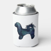 Rafraîchisseur Pour Canette Chih Tzu race Chien Silhouette Aquarelle (Can devant)