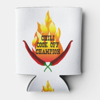 Rafraîchisseur Pour Canette Chili Cook Off Champion Flame Design