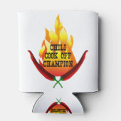 Rafraîchisseur Pour Canette Chili Cook Off Champion Flame Design (Dos)