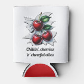 Rafraîchisseur Pour Canette Chillin', Cerises 'n' Vibes joyeux Stylish Rouge (Devant)