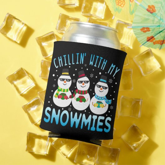 Rafraîchisseur Pour Canette Chillin drôle avec mes neiges Noël (Été in situ)
