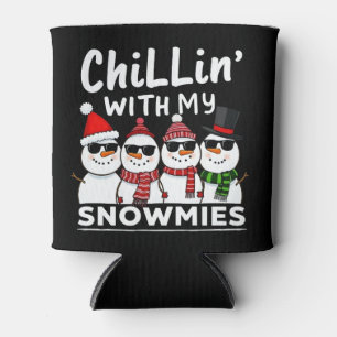 Rafraîchisseur Pour Canette Chillin' With My Snowmies Funky Snowman Christmas