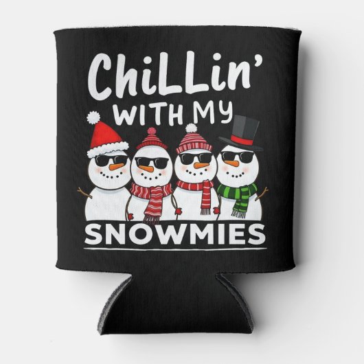 Rafraîchisseur Pour Canette Chillin' With My Snowmies Funky Snowman Christmas (Devant)
