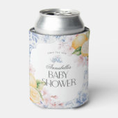 Rafraîchisseur Pour Canette Chinoiserie Lemon Tea Party Baby shower Favoriser (Can devant)