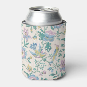 Rafraîchisseur Pour Canette Chinoiserie Vintage Oiseaux Motif Floral Pastel
