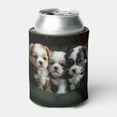 Rafraîchisseur Pour Canette Chiots super mignons sur le canapé 2 (Can devant)