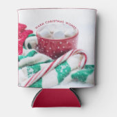 Rafraîchisseur Pour Canette Chocolat chaud et Sucre de canne Noël (Devant)