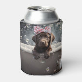 Rafraîchisseur Pour Canette Chocolate Labrador Puppy Dog Spa Cute (Can devant)