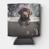 Rafraîchisseur Pour Canette Chocolate Labrador Puppy Dog Spa Cute (Devant)