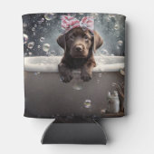 Rafraîchisseur Pour Canette Chocolate Labrador Puppy Dog Spa Cute (Dos)