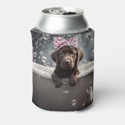 Rafraîchisseur Pour Canette Chocolate Labrador Puppy Dog Spa Cute (Can Dos)