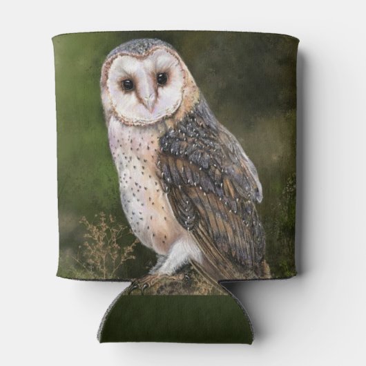 Rafraîchisseur Pour Canette Chouette à grange peut refroidir (Dos)