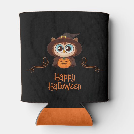 Rafraîchisseur Pour Canette Chouette/Automne/Automne/Halloween/citrouille (Dos)