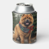 Rafraîchisseur Pour Canette Chow Chow Chien de Noël en neige (Can Dos)