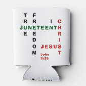 Rafraîchisseur Pour Canette Christian Monogram JUNETEENTH (Dos)