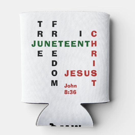 Rafraîchisseur Pour Canette Christian Monogram JUNETEENTH (Dos)