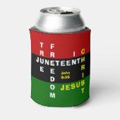 Rafraîchisseur Pour Canette Christian Monogram JUNETEENTH Can Cooler (Can Dos)